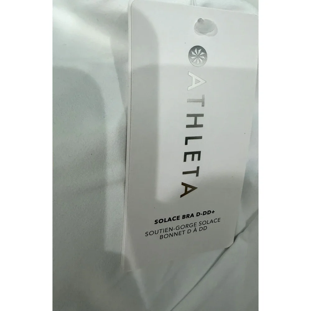 Athleta Solace Bra D-DD Sports Bra Yoga Pilates | White 3X NWT